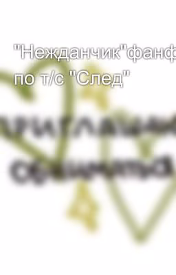 "Нежданчик"фанфик по т/с "След"