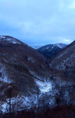 В горах...