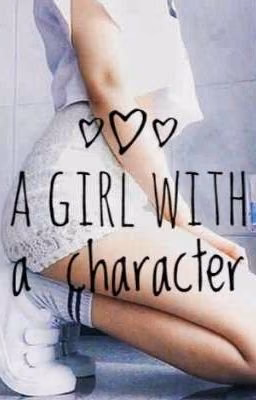 A girl with a character
