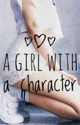 A girl with a character