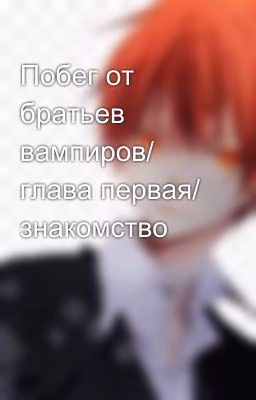 Побег от братьев вампиров/ глава первая/ знакомство