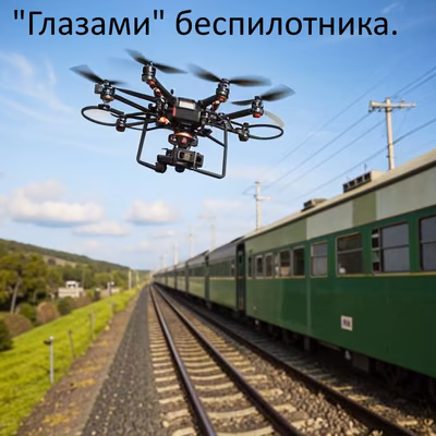 "Глазами" беспилотника.