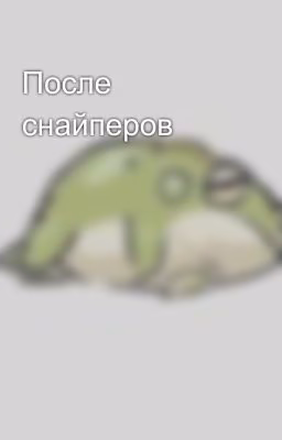 После снайперов